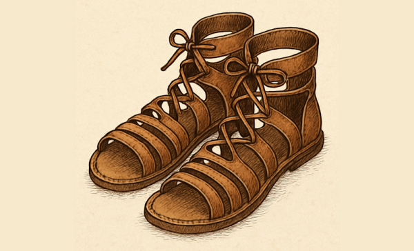 Reusachtige Romeinse leren schoenen opgegraven in Engeland